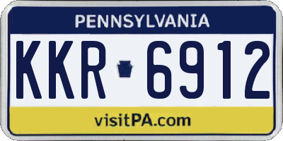 PA license plate KKR6912