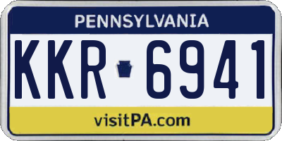 PA license plate KKR6941