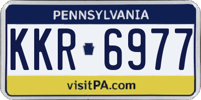 PA license plate KKR6977