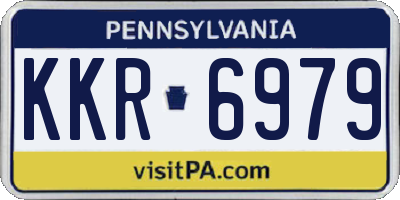 PA license plate KKR6979