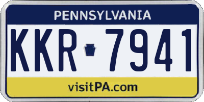 PA license plate KKR7941