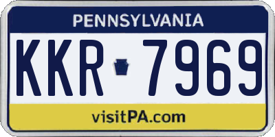 PA license plate KKR7969