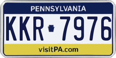 PA license plate KKR7976