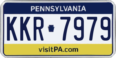 PA license plate KKR7979