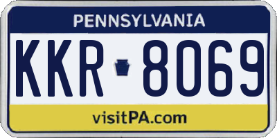 PA license plate KKR8069