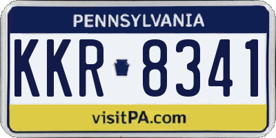 PA license plate KKR8341