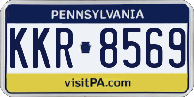 PA license plate KKR8569