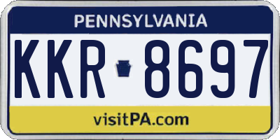 PA license plate KKR8697