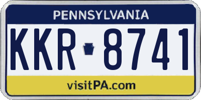 PA license plate KKR8741