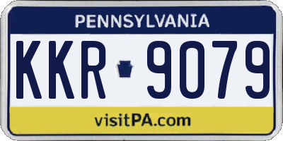 PA license plate KKR9079