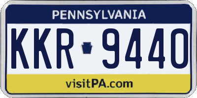 PA license plate KKR9440