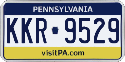 PA license plate KKR9529