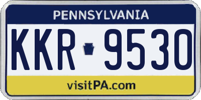 PA license plate KKR9530
