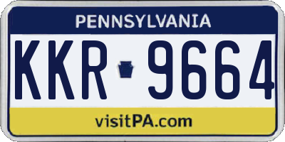 PA license plate KKR9664
