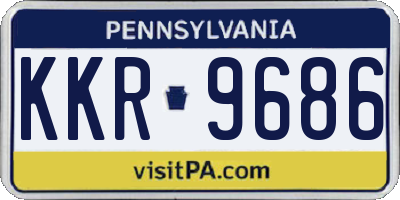 PA license plate KKR9686