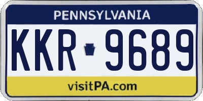 PA license plate KKR9689