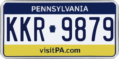 PA license plate KKR9879