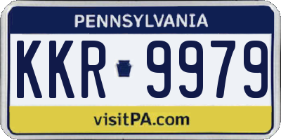 PA license plate KKR9979
