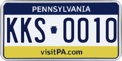 PA license plate KKS0010