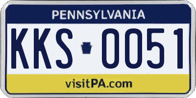 PA license plate KKS0051