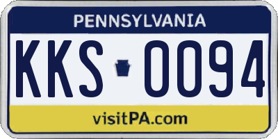 PA license plate KKS0094