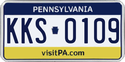 PA license plate KKS0109