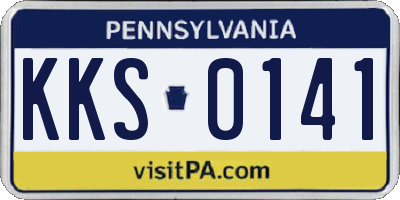 PA license plate KKS0141