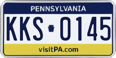 PA license plate KKS0145