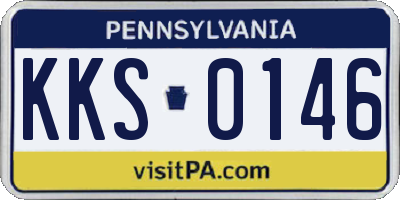 PA license plate KKS0146
