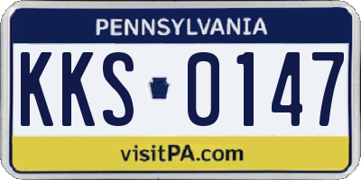 PA license plate KKS0147