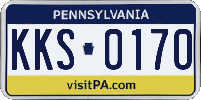 PA license plate KKS0170