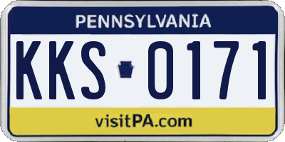 PA license plate KKS0171