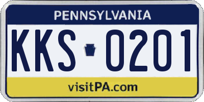 PA license plate KKS0201