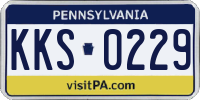 PA license plate KKS0229