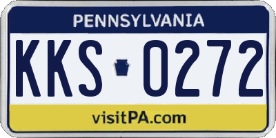 PA license plate KKS0272