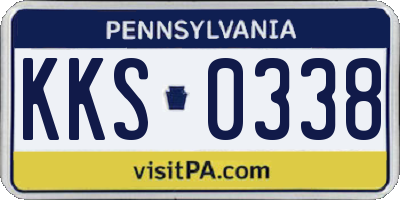PA license plate KKS0338
