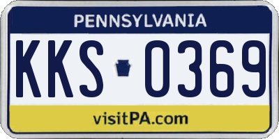 PA license plate KKS0369