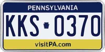 PA license plate KKS0370