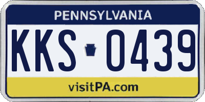 PA license plate KKS0439