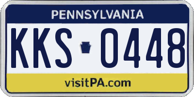 PA license plate KKS0448