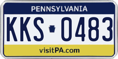 PA license plate KKS0483