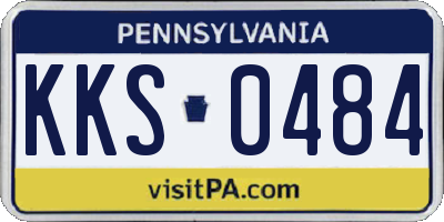 PA license plate KKS0484