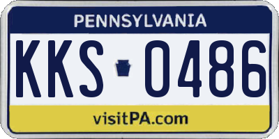 PA license plate KKS0486