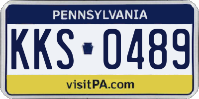 PA license plate KKS0489