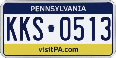 PA license plate KKS0513