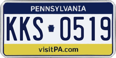 PA license plate KKS0519