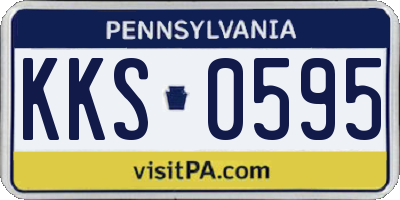 PA license plate KKS0595
