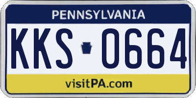 PA license plate KKS0664