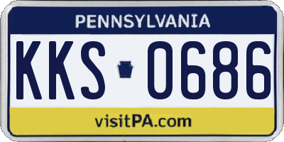 PA license plate KKS0686