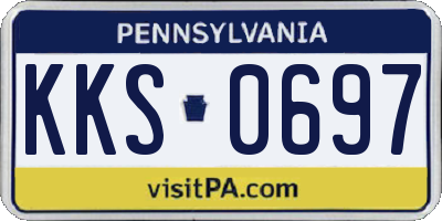 PA license plate KKS0697